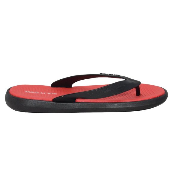 Men's Beach Flip Flops Comfort Supple Home Casual Thong Sandals Outdoor Red - Picture 2 of 4